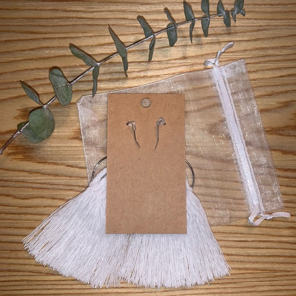 Macramé Waterfall Earrings - Picture 4 of 11